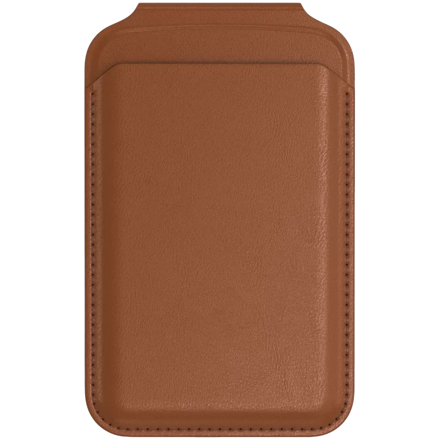 SATECHI Wallet Vegan-Leather Magnetic Wallet Stand , Brown — Image №2