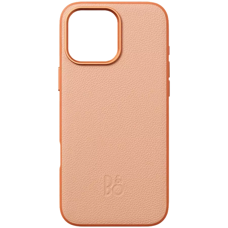 BANG & OLUFSEN Case Leather Case with MagSafe, Sunset Apricot for iPhone 16 Pro Max — Image №1