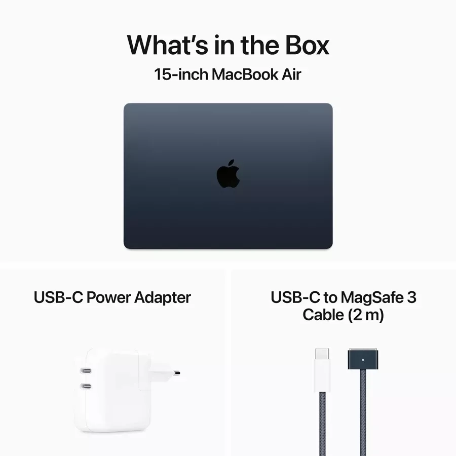MacBook Air 15.3"  M3 (8C CPU/10C GPU), 8 GB, 256 GB, Midnight — Image №9