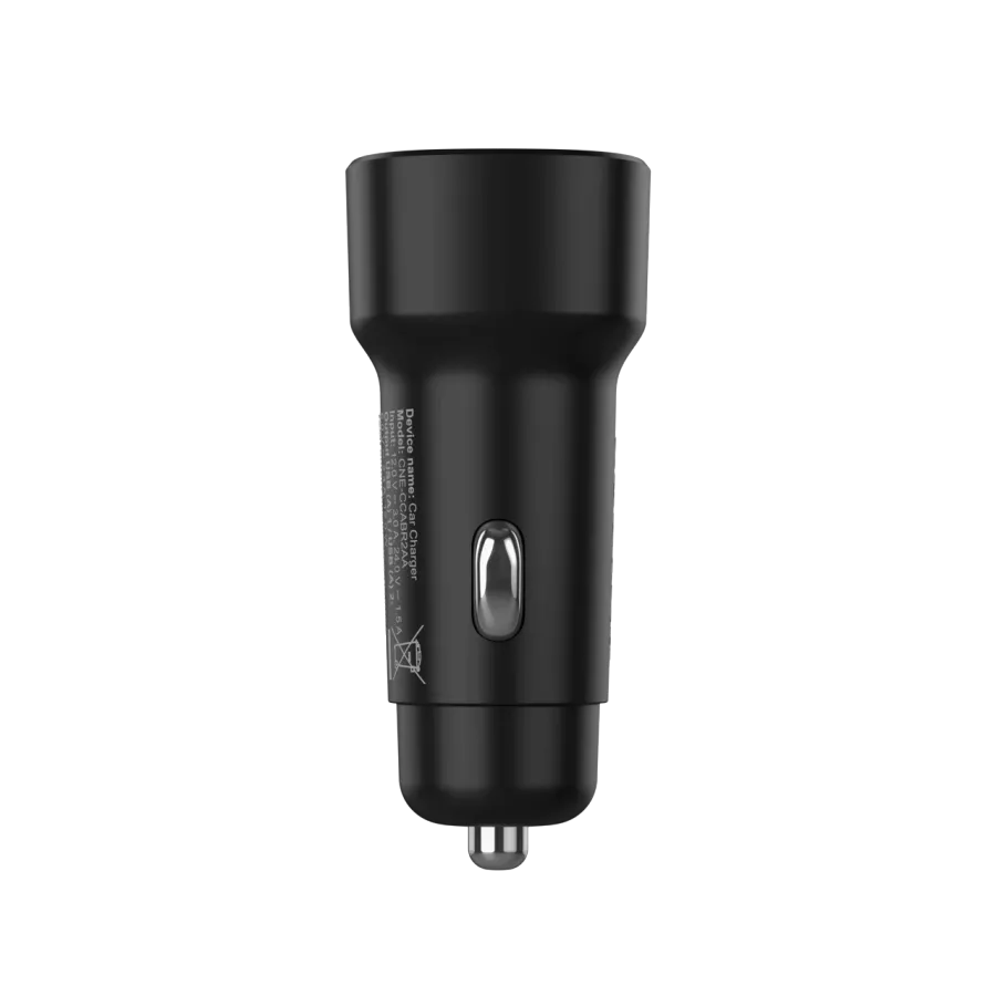 CANYON Car Adapter 2*USB Type A, 24 W, Black — Image №4