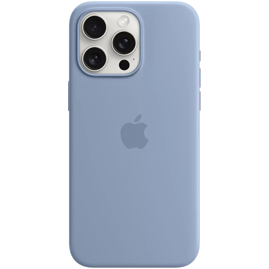 APPLE Silicone Case with MagSafe, Winter Blue for iPhone 15 Pro Max — Image №1