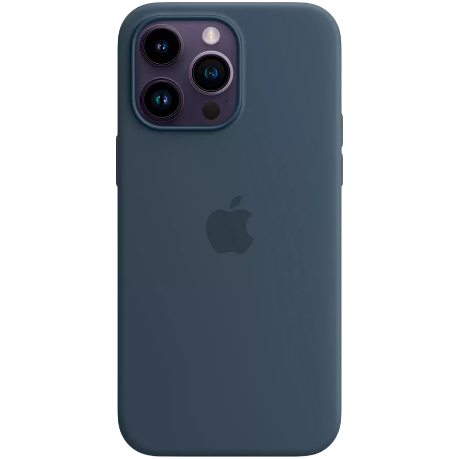 APPLE Silicone Case with MagSafe Storm Blue for iPhone 14 Pro Max — Image №1
