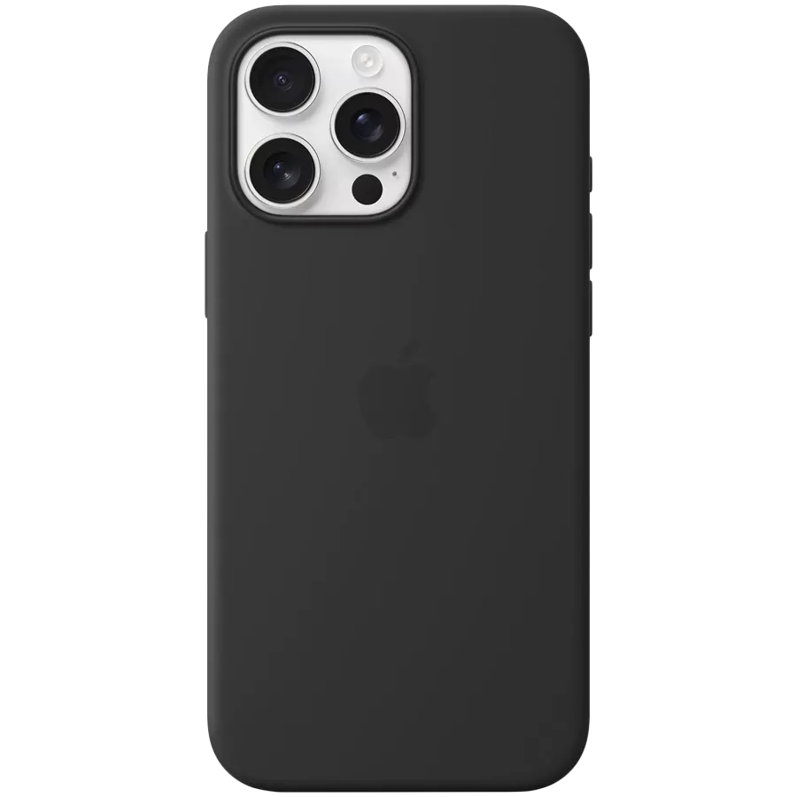 APPLE Silicone Case with MagSafe Black for iPhone 16 Pro Max — Image №1