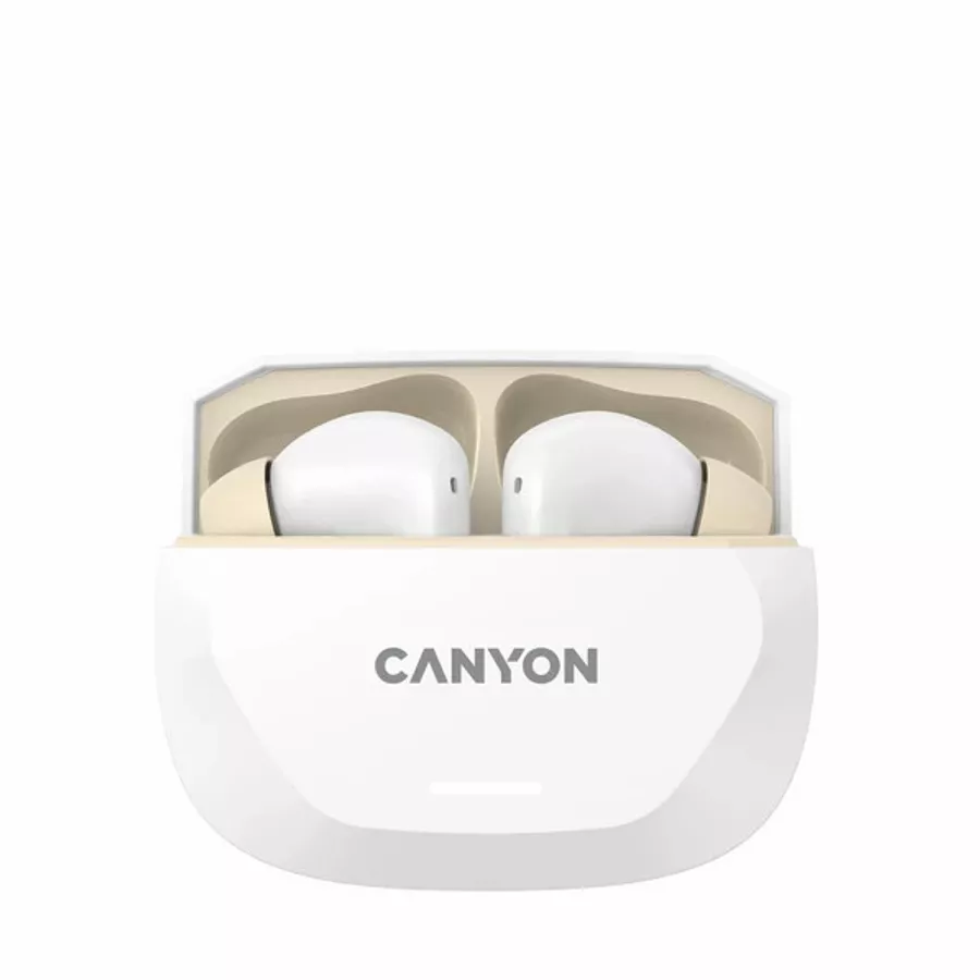 CANYON TWS-7 Ασύρματο Ακουστικό, White/Beige — Εικών №2