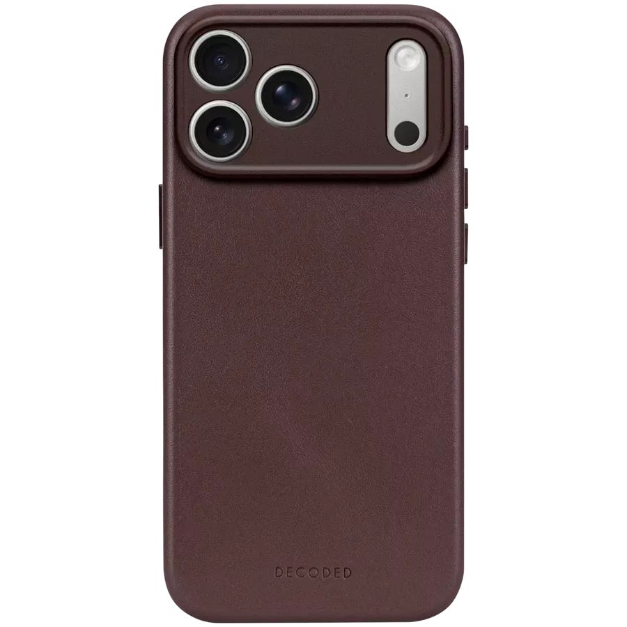 DECODED Чехол Leather case with MagSafe, Коричневый для iPhone 17 Pro — Изображение №1
