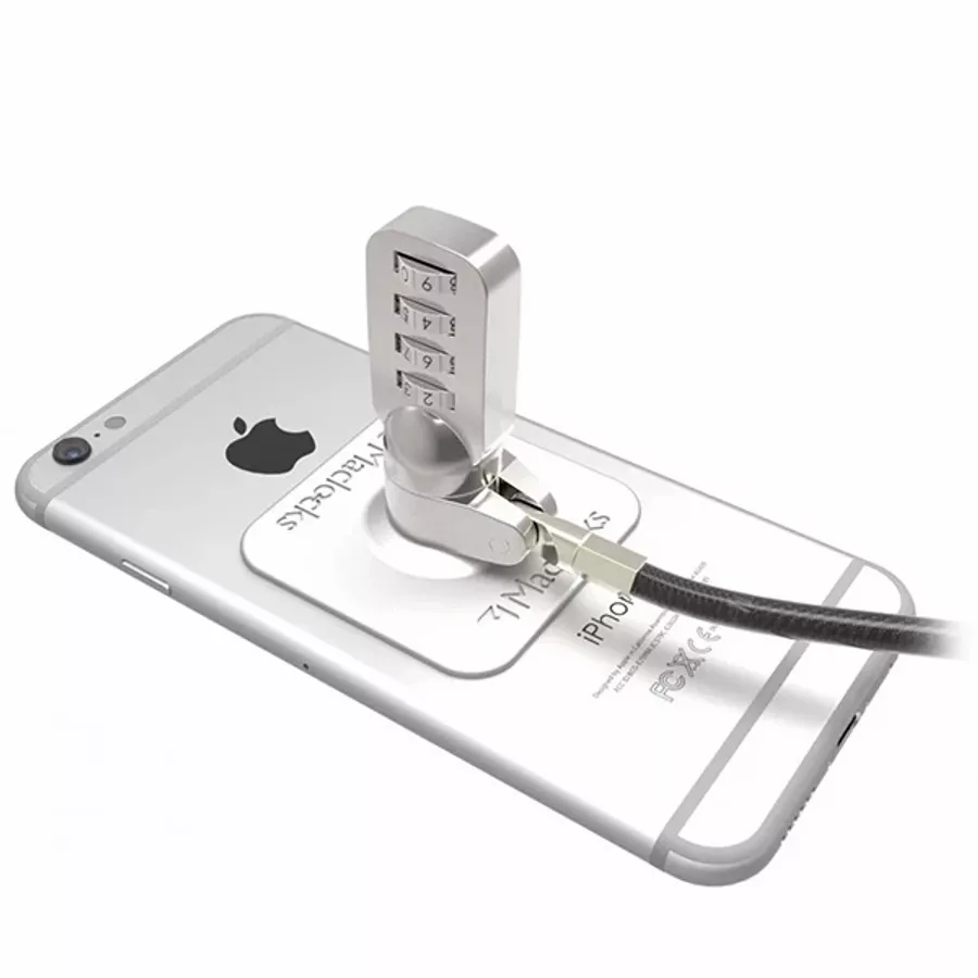 COMPULOCKS Universal Tablet Cable Lock with Combination Lock, Silver — Image №2
