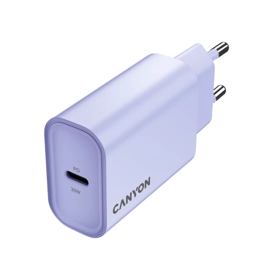 CANYON OnCharge 30CL Power Adapter USB-C, 30 W, Lavender — Image №3