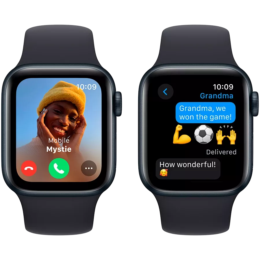 Apple Watch SE GPS Gen.2 (2023), 40mm, Midnight, Midnight Sport Band, S/M — Image №4