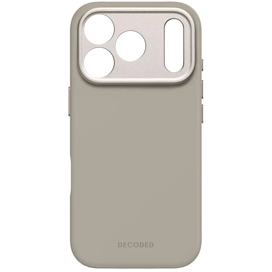 DECODED Case Antimicrobial Silicone MagSafe with MagSafe, Soft Taupe for iPhone 17 Pro — Image №2