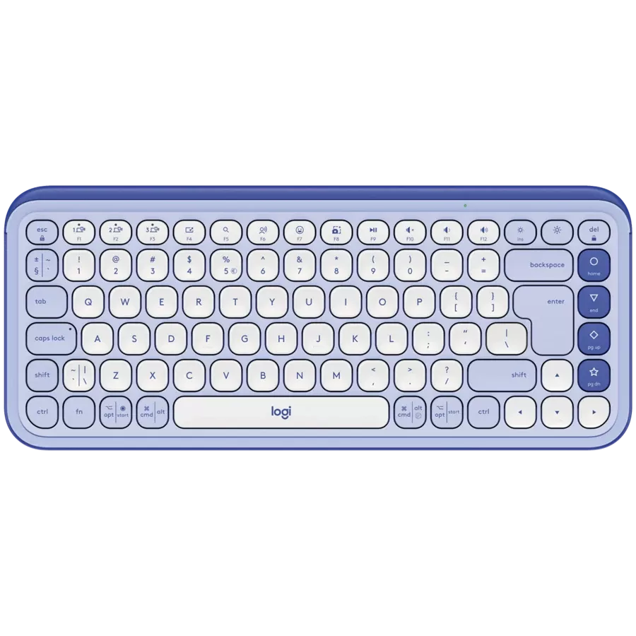LOGITECH POP ICON KEYS Keyboard, Wireless, Lilac, US EN — Image №1