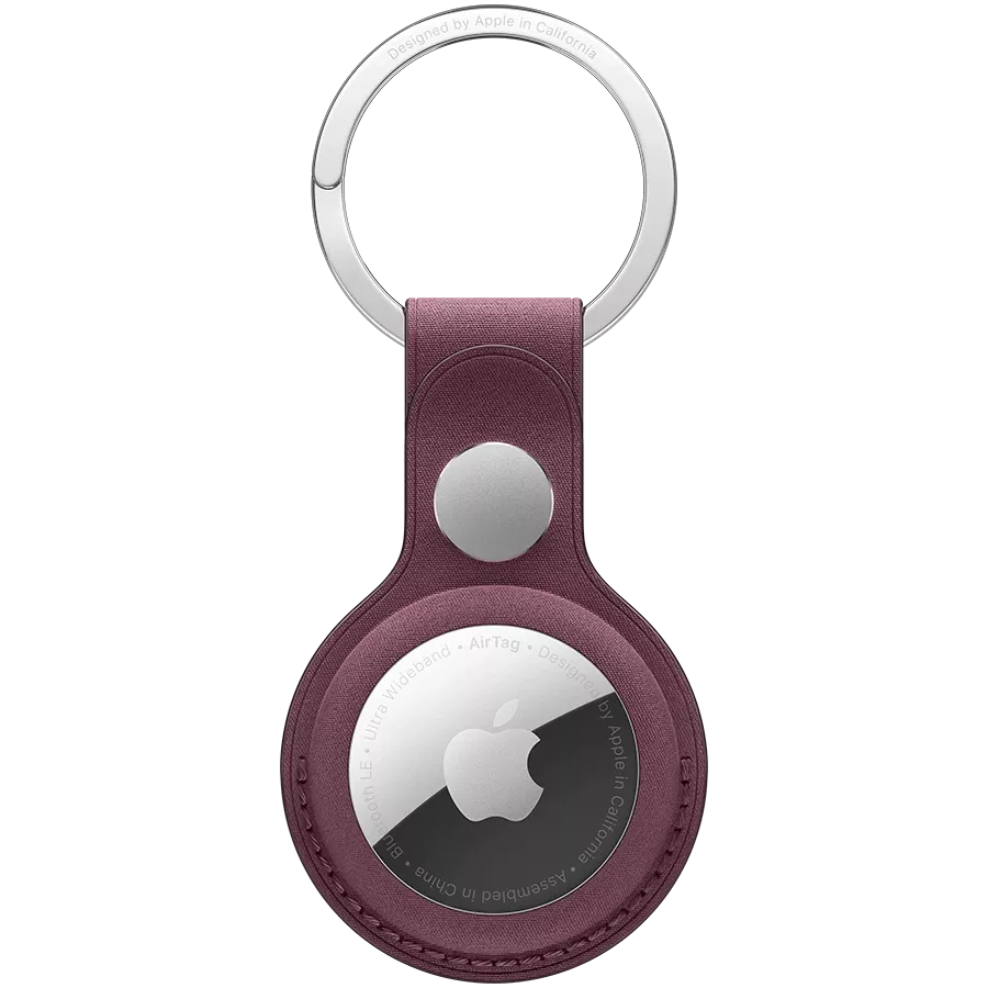 APPLE FineWoven Key Ring for AirTag, Mulberry — image №1