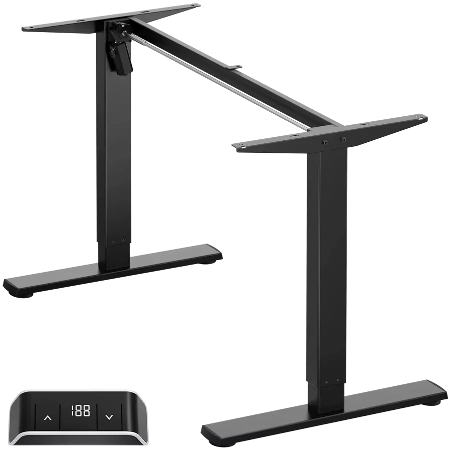 ONKRON Motorized Under Desk for tabletops 47-66" x 23-29", Μαύρος — Εικών №1