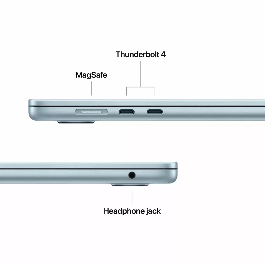 MacBook Air 15.3"  M4 (10C CPU/10C GPU), 16 GB, 512 GB, Sky Blue — Image №7