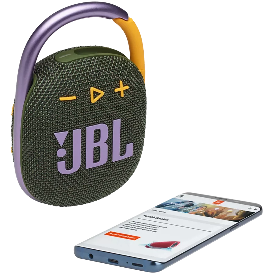 Portable Speaker JBL Clip 4 Green — Image №4