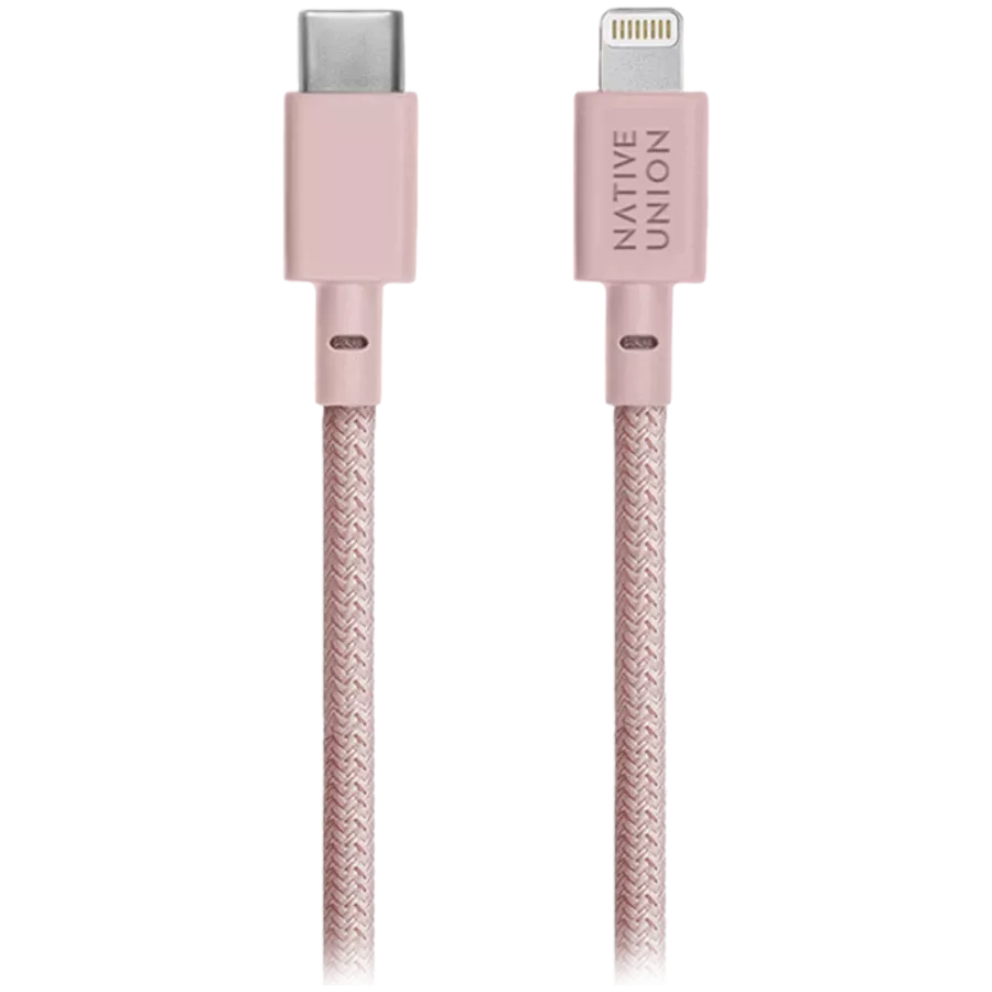 NATIVE UNION Καλώδιο USB-C σε Lightning, 1.2 μετρητής, Rose — Εικών №2