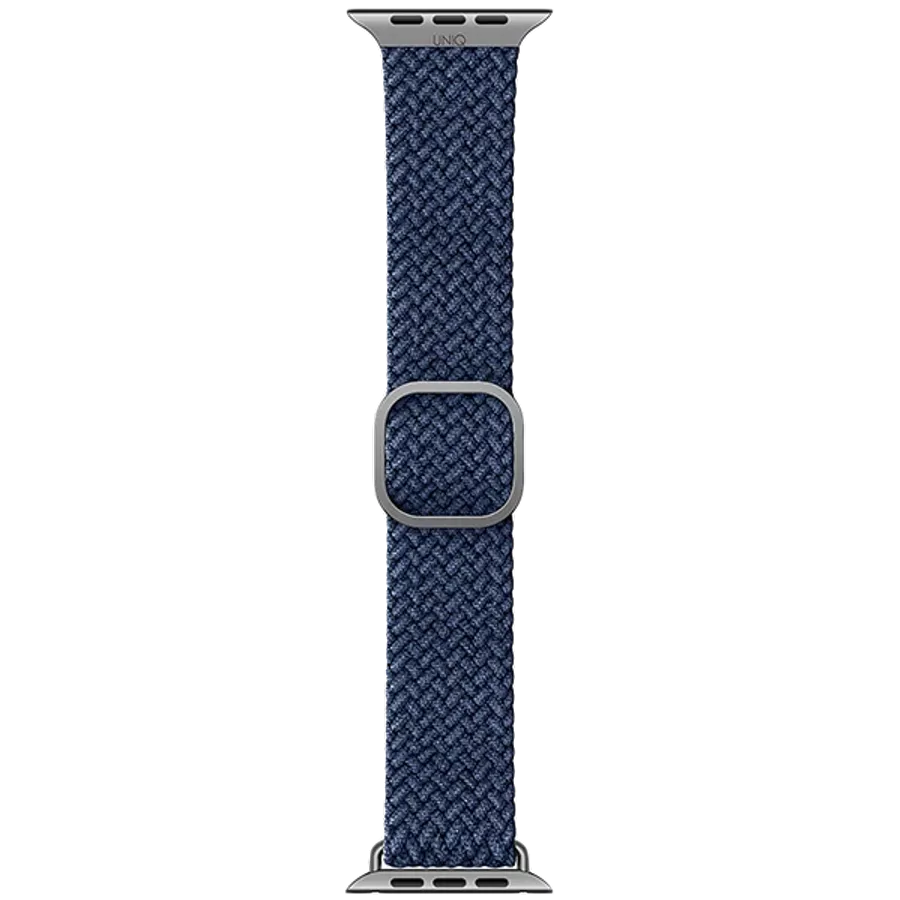 Ремешок UNIQ ASPEN Strap Braided для Apple Watch 42/44 ASPEN Strap Синий для Apple Watch 42/44/45 mm — Изображение №2