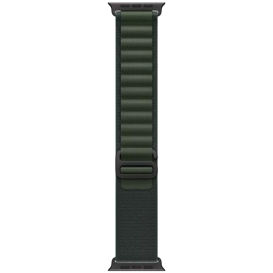 Band Extension APPLE 49mm Alpine Loop - Black Titanium Finish Alpine Loop - Black Titanium Finish Dark Green for Apple Watch 44/45/46/49 mm — სურათი №1