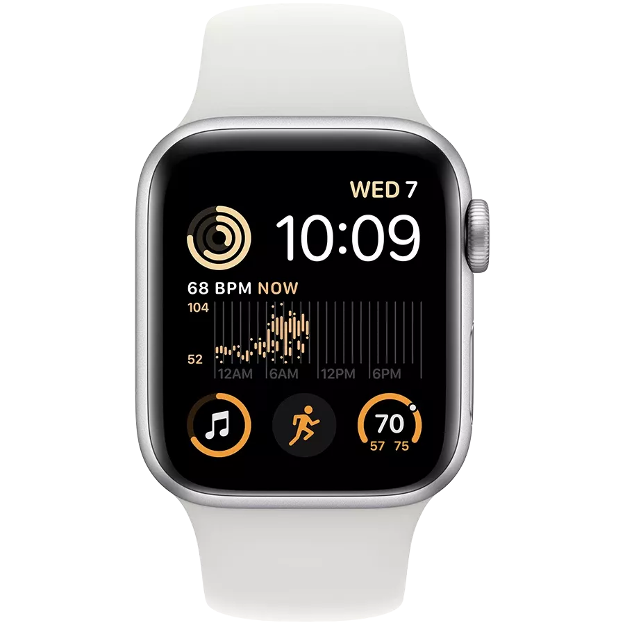Apple Watch SE GPS Gen.2, 40mm, Silver, White Sport Band purchase 