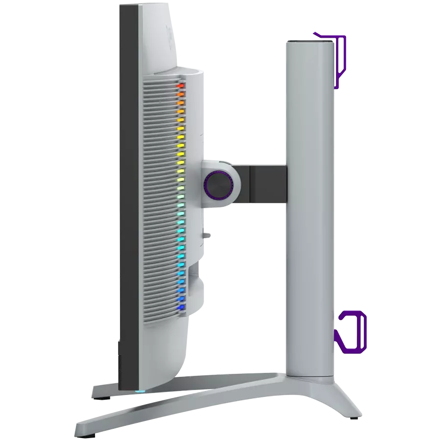 LORGAR Monitor LCD (27", 3840x2160, Fast IPS) Black/Milky Gray — Image №7
