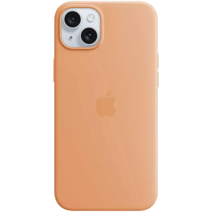 Чохол APPLE силіконовий з MagSafe Orange Sorbet для iPhone 15 Plus — Зображення №1