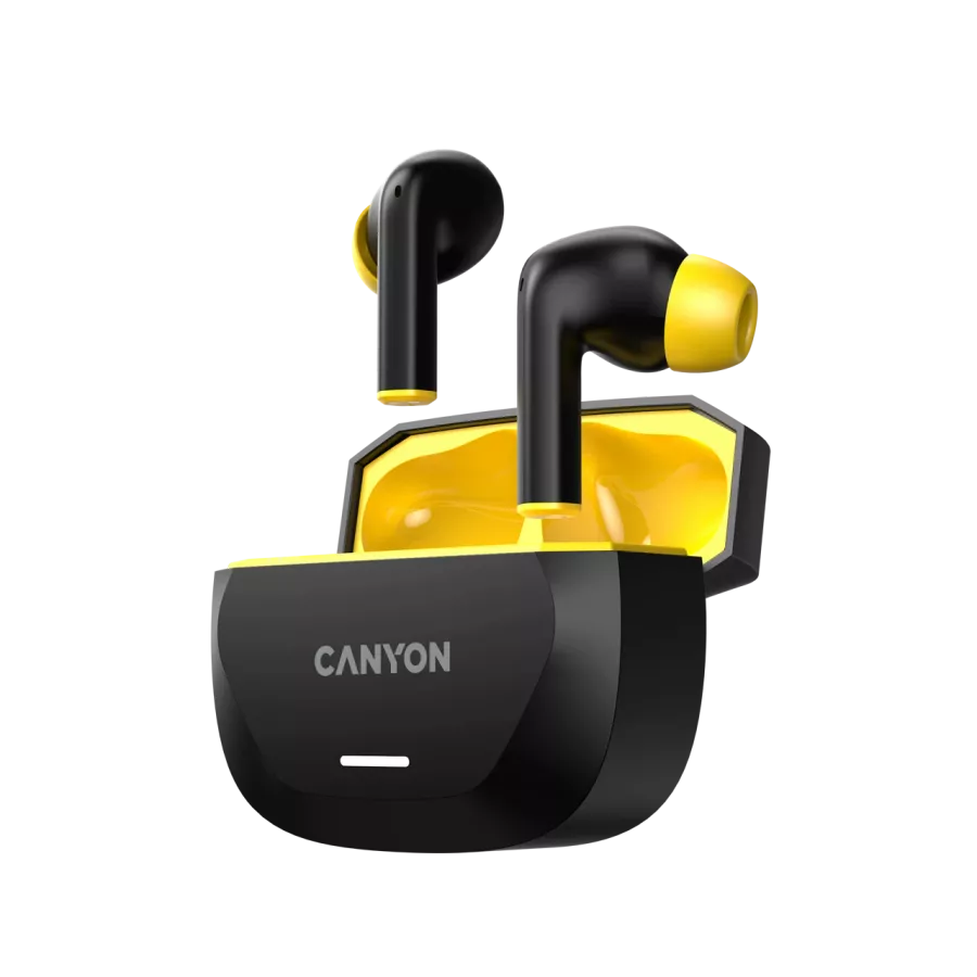 CANYON TWS-7 Ασύρματο Ακουστικό, Μαύρο / Κίτρινο — Εικών №2