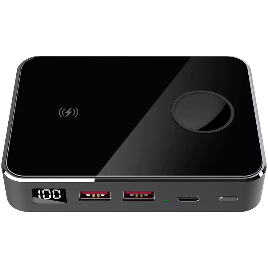PRESTIGIO Graphene PD Watch Power Bank, 10000 mAh, Ασημί — Εικών №1