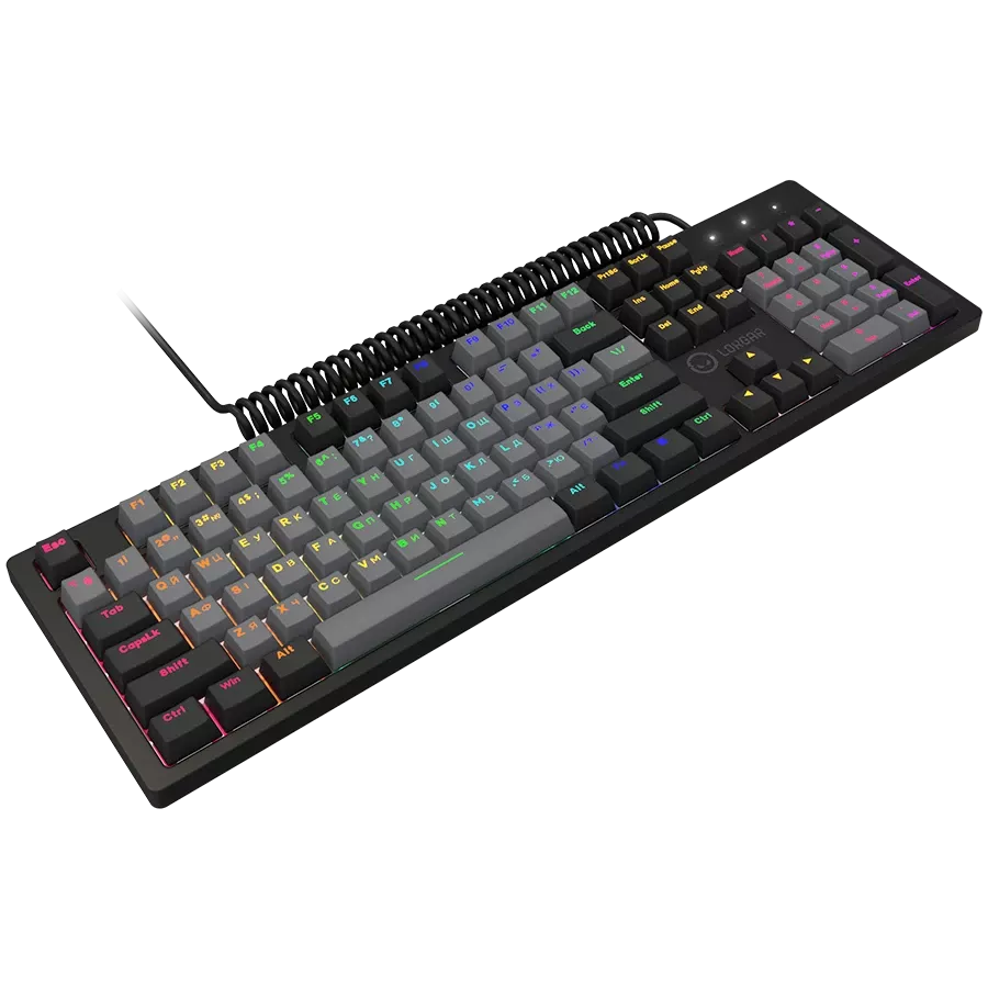 Клаваатура LORGAR Azar 514 RGB, Black (LRG-GK514B-UA) — Зображення №3