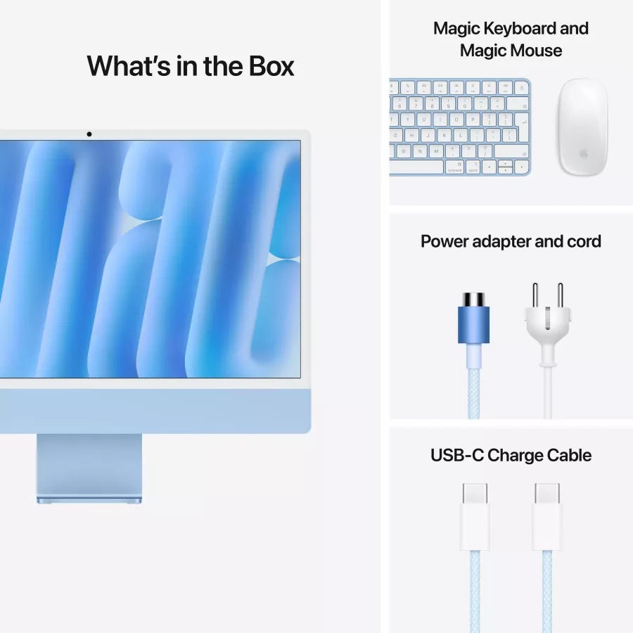 Apple iMac 24", Apple M4 (8C CPU/8C GPU), 16 GB, 256 GB SSD, Blue — Image №9
