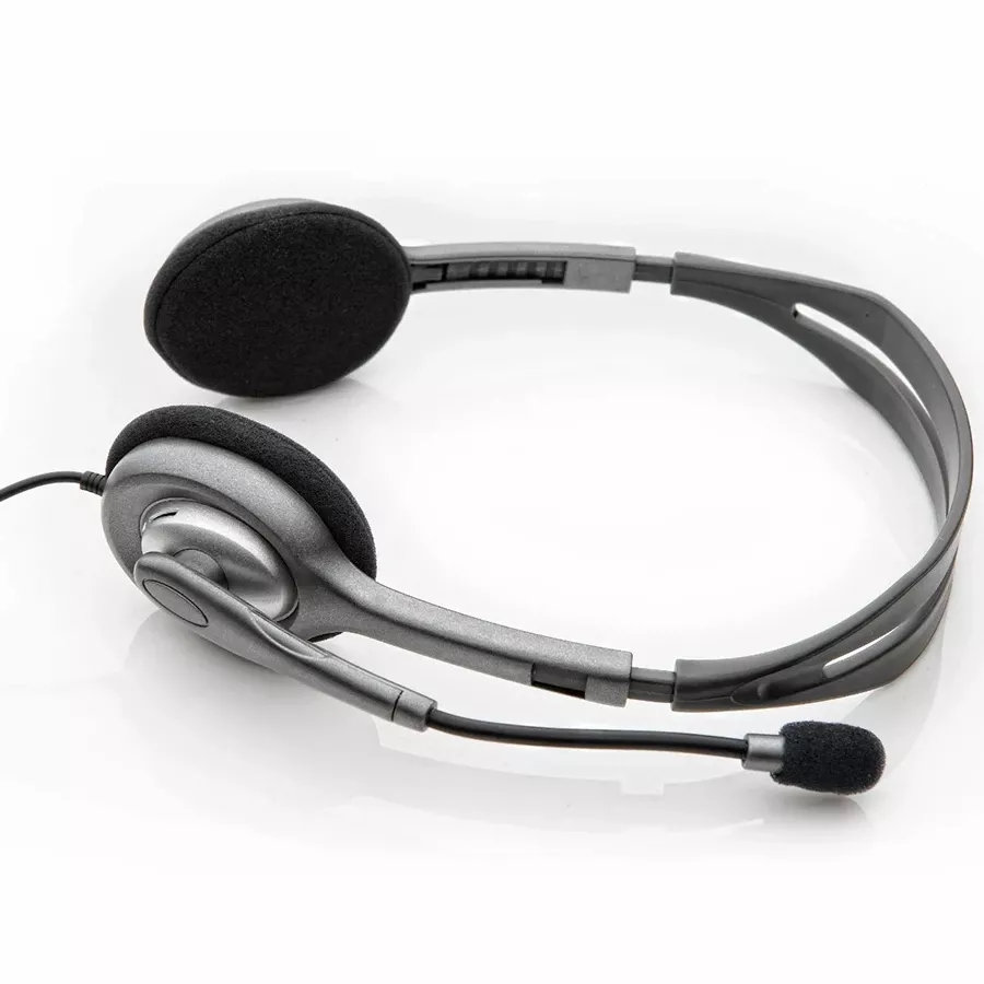 Headset LOGITECH H110, Gray/Silver — Image №2