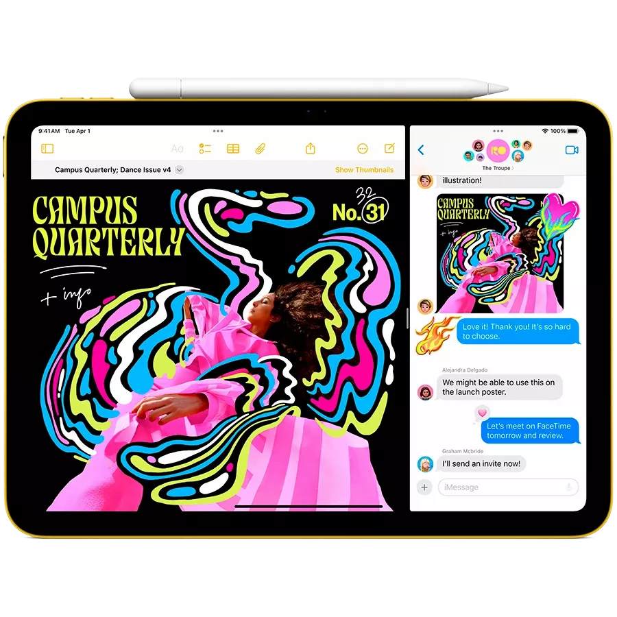 iPad A16, 512 ГБ Wi-Fi 2025, Желтый — image №4