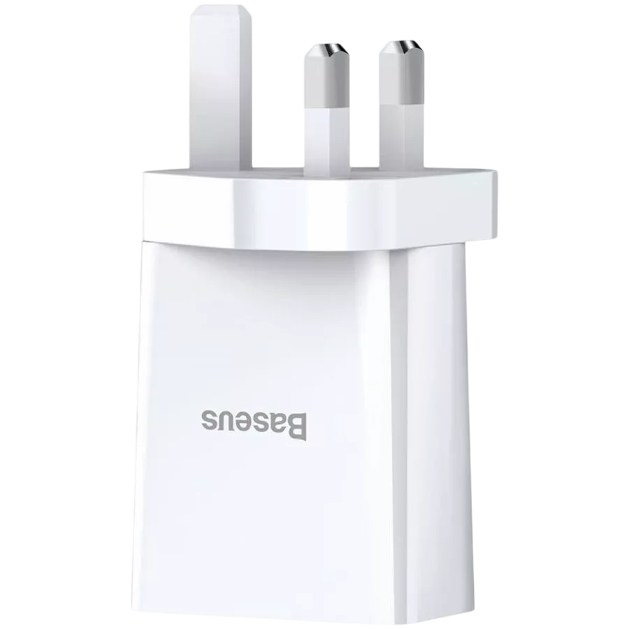 BASEUS Power Adapter 2*USB Type A, White — Image №2