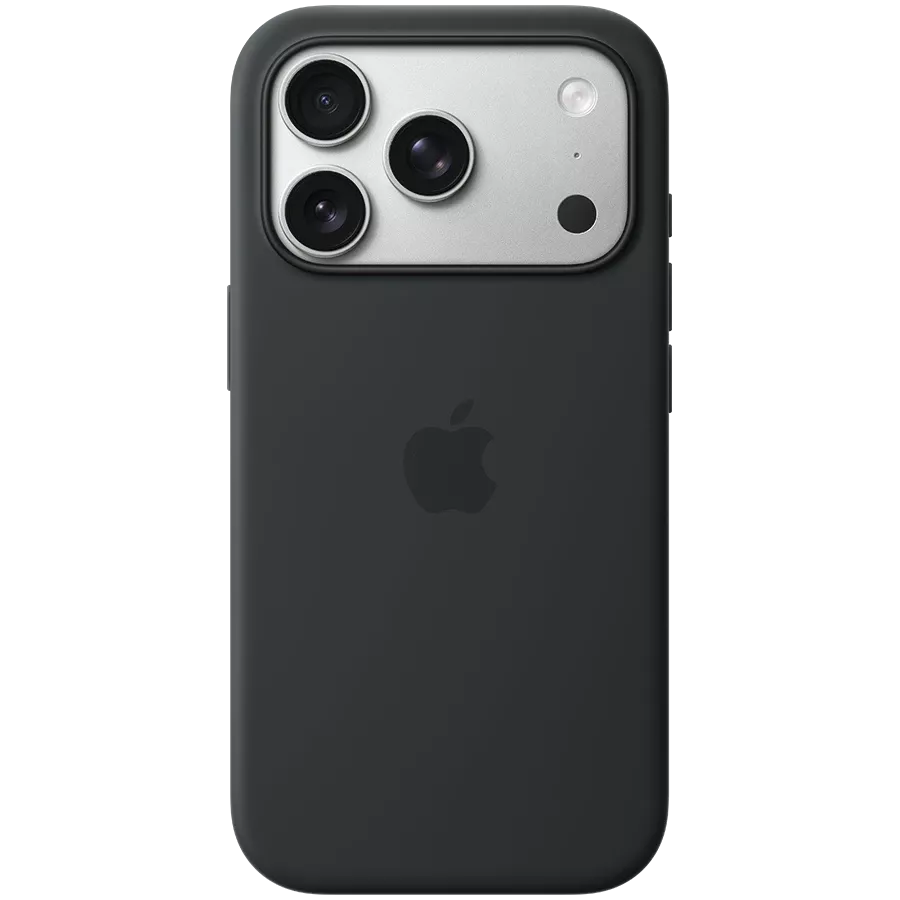 APPLE Silicone Case with MagSafe, Black for iPhone 17 Pro — Image №1