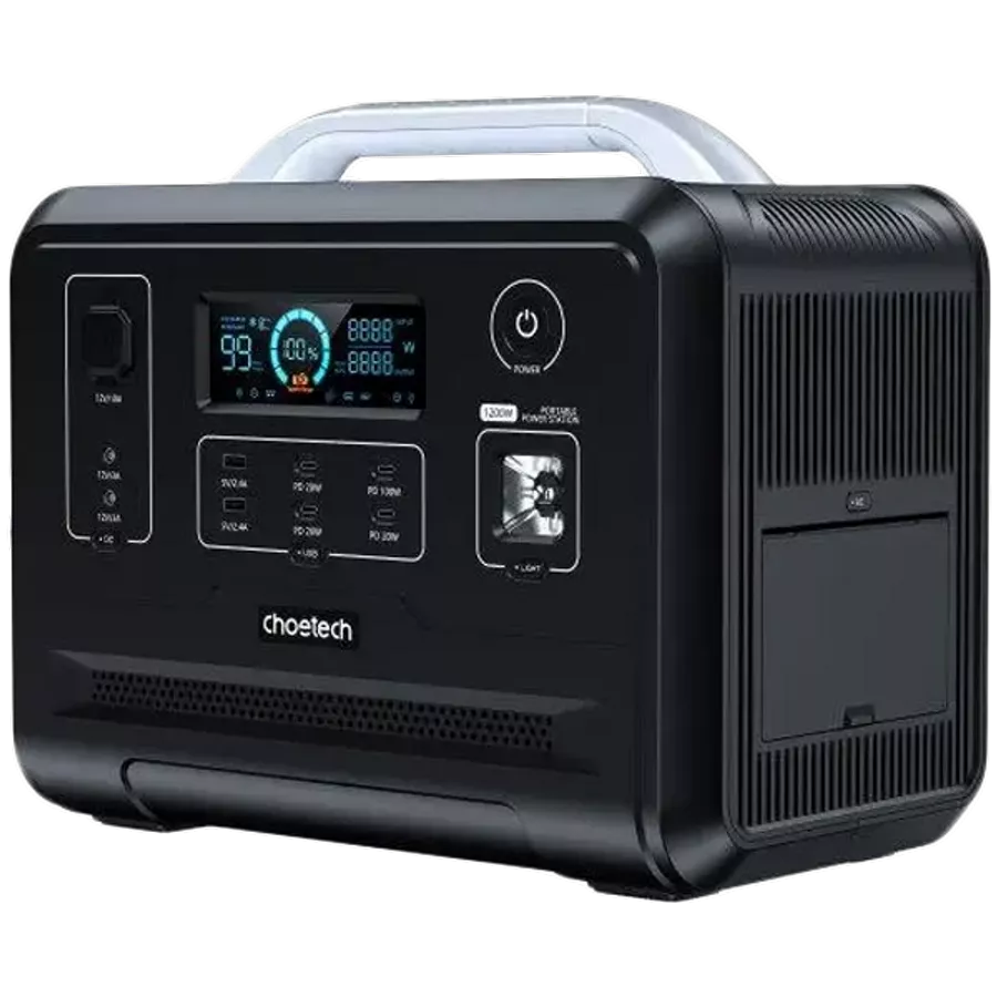Зарядная станция Choetech BS005-EU-BK / 1200 Вт / 960 Вт⋅ч / LiFePO4 — Изображение №1