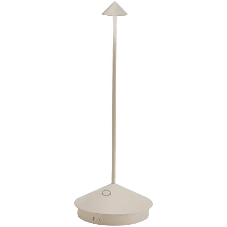 ZAFFERANO PINA PRO TABLE LAMP 105x290mm. PAINTED MATT SAND 2.2W LED 173lm. — Εικών №1