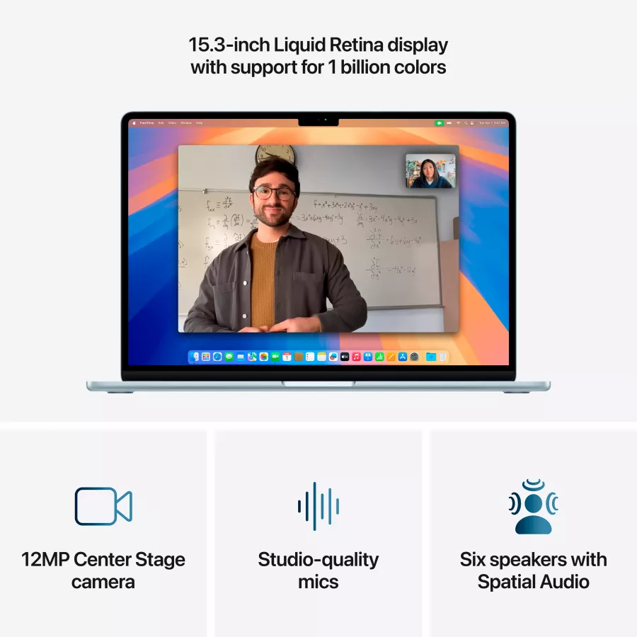 Apple MacBook Air 15.3"  Apple M4 (10C CPU/10C GPU), 24 GB, 512 GB, Sky Blue, 2025 — Image №5