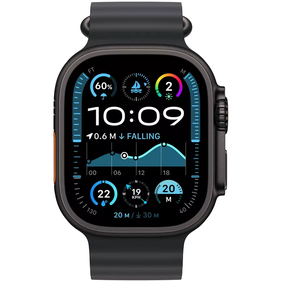 Apple Watch Ultra 2 2024, 49mm, Black Titanium, Blue Ocean Band — Зображення №2