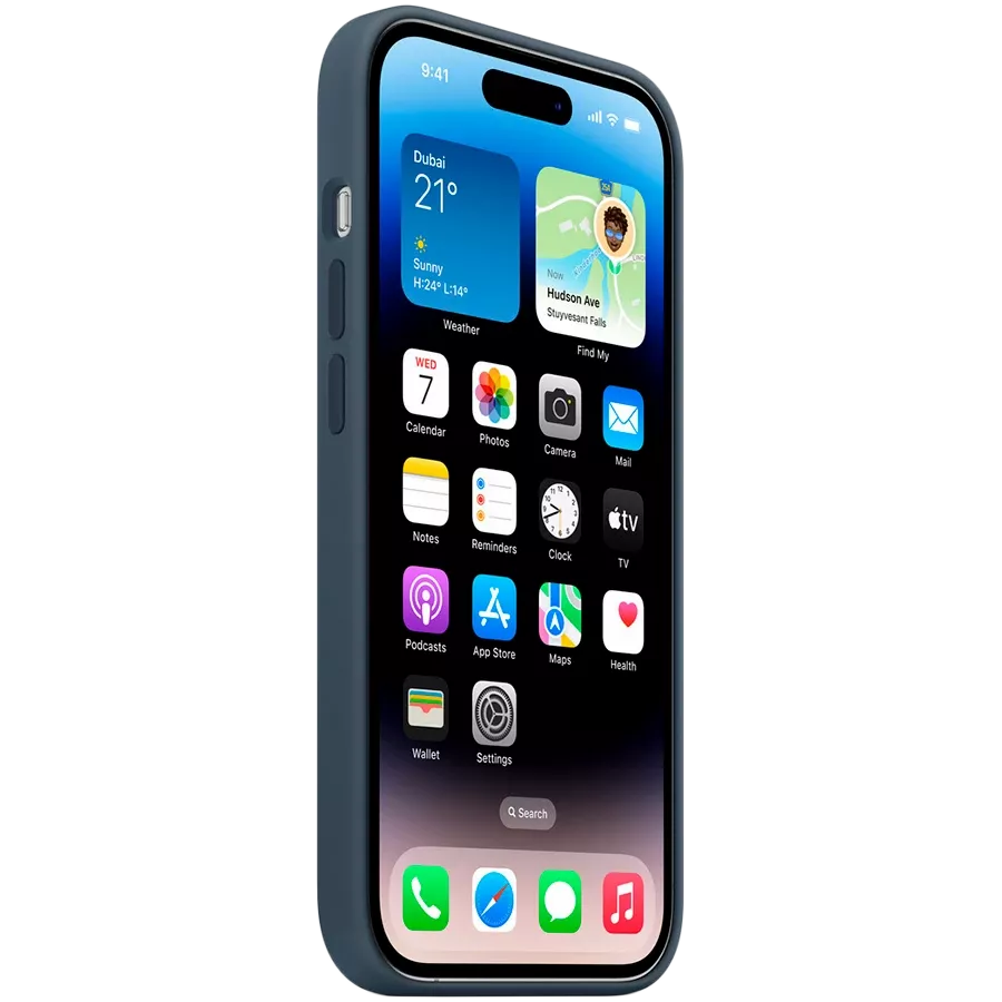 APPLE Silicone Case with MagSafe Storm Blue for iPhone 14 Pro — Image №3