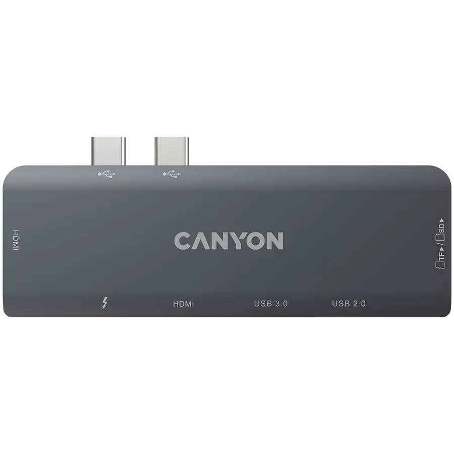 Хаб CANYON для MacBook 7в1: USB-C Power Delivery 100 Вт (CNS-TDS05B) — Изображение №4