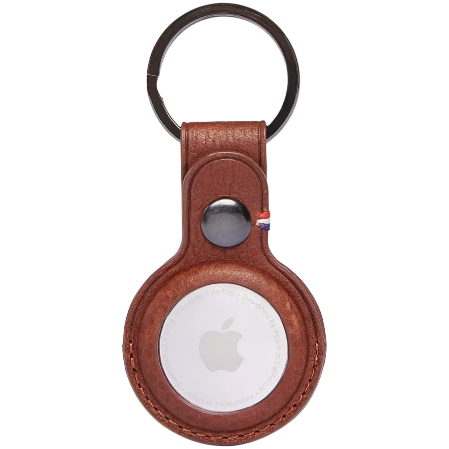 DECODED LEATHER KEYCHAIN, Cinammon — Image №1