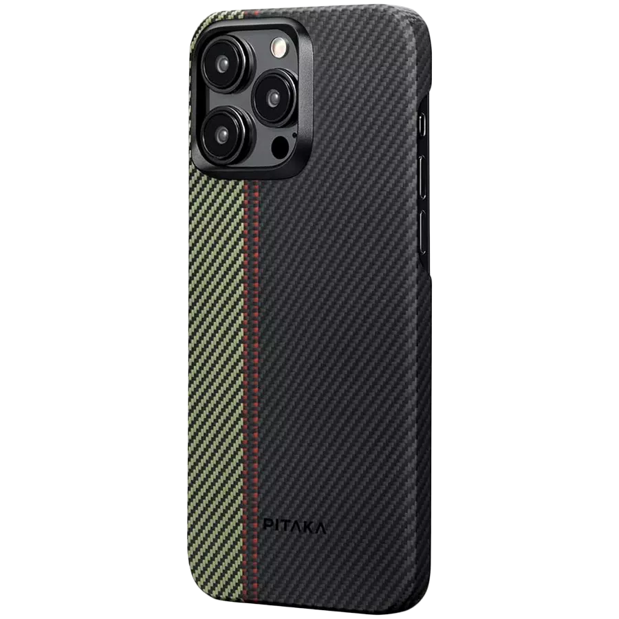Чохол PITAKA Fusion Weaving MagEZ Case 4 with MagSafe Overture для iPhone 15 Pro — Зображення №1