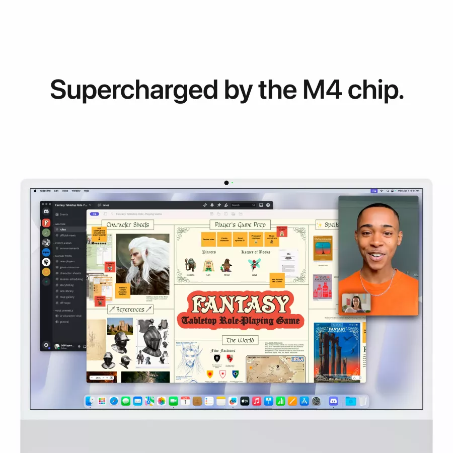 Apple iMac 24", Apple M4 (10C CPU/10C GPU), 16 GB, 256 GB SSD, Silver — Image №6