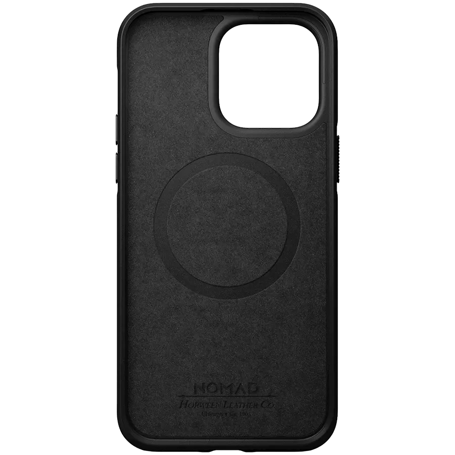 NOMAD Case Modern Horween with MagSafe, Black for iPhone 14 — Image №1