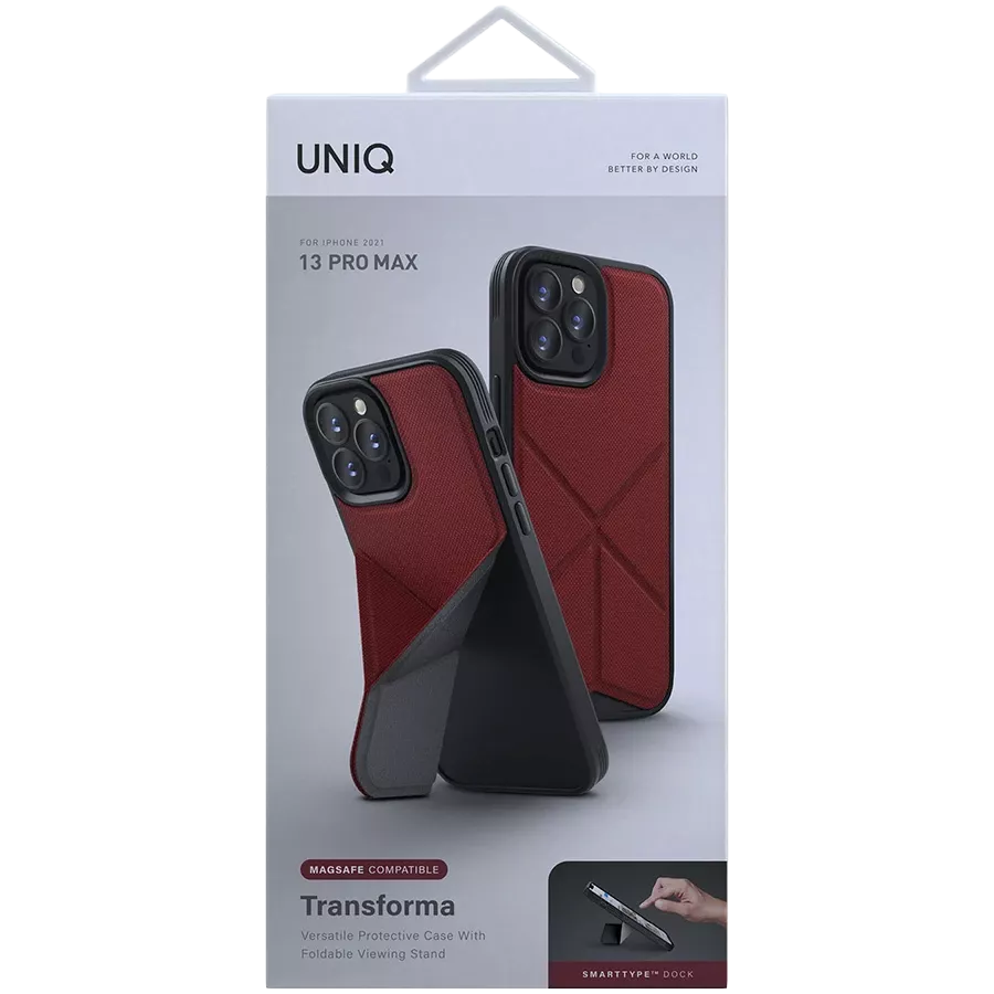 UNIQ Θήκη Transforma με MagSafe, Κόκκινο Κοραλί for iPhone 13 Pro Max — Εικών №3