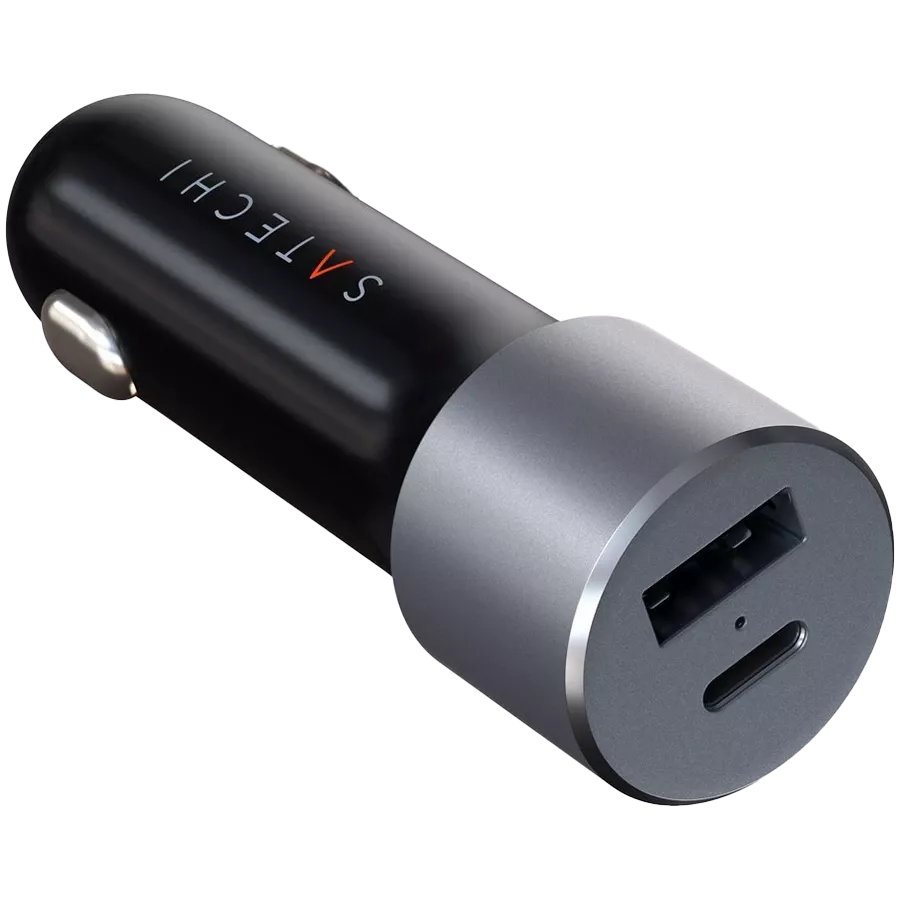 Car Adapter SATECHI 2*USB/USB-C, 72 W — Image №2