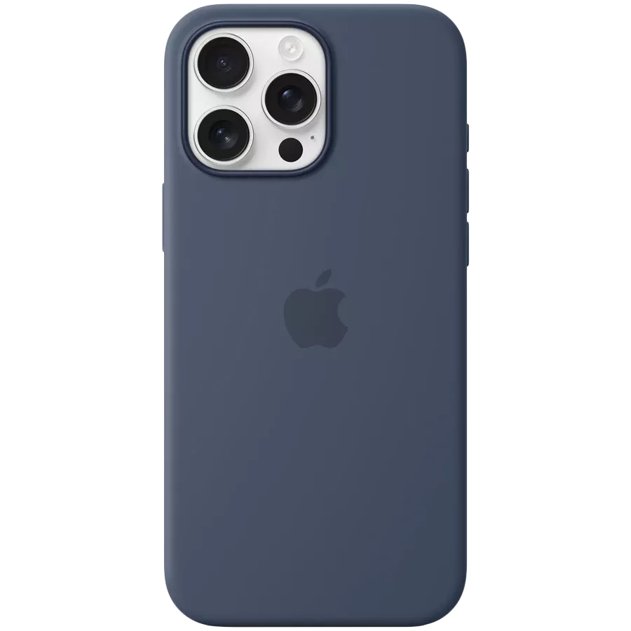APPLE Θήκη Silicone Case with MagSafe με MagSafe, Denim for iPhone 16 Pro Max — Εικών №1