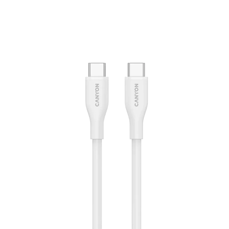 CANYON USB-C Cable, 1 m, White — Image №2