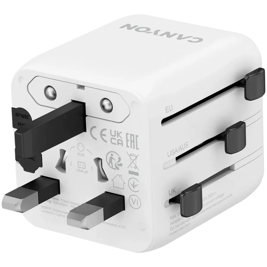 CANYON Power Adapter, White — Image №2 CANYON Power Adapter, White — Image №2
