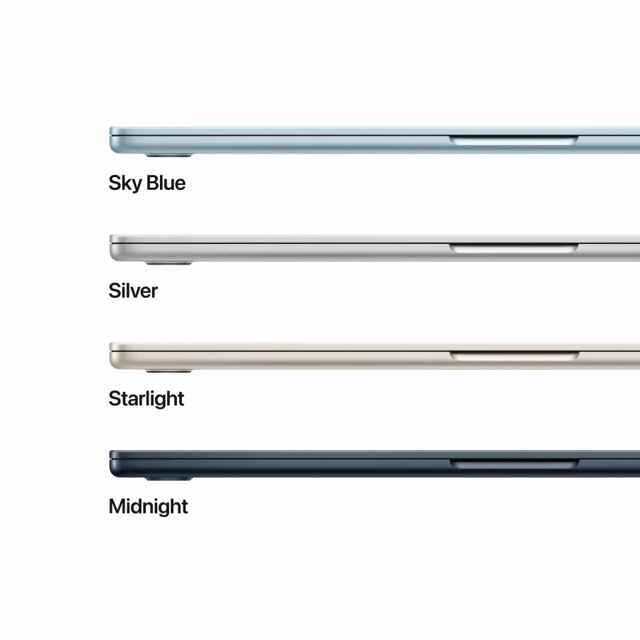 Apple MacBook Air 15.3"  Apple M4 (10C CPU/10C GPU), 16 GB, 256 GB, Sky Blue, 2025 — Image №3