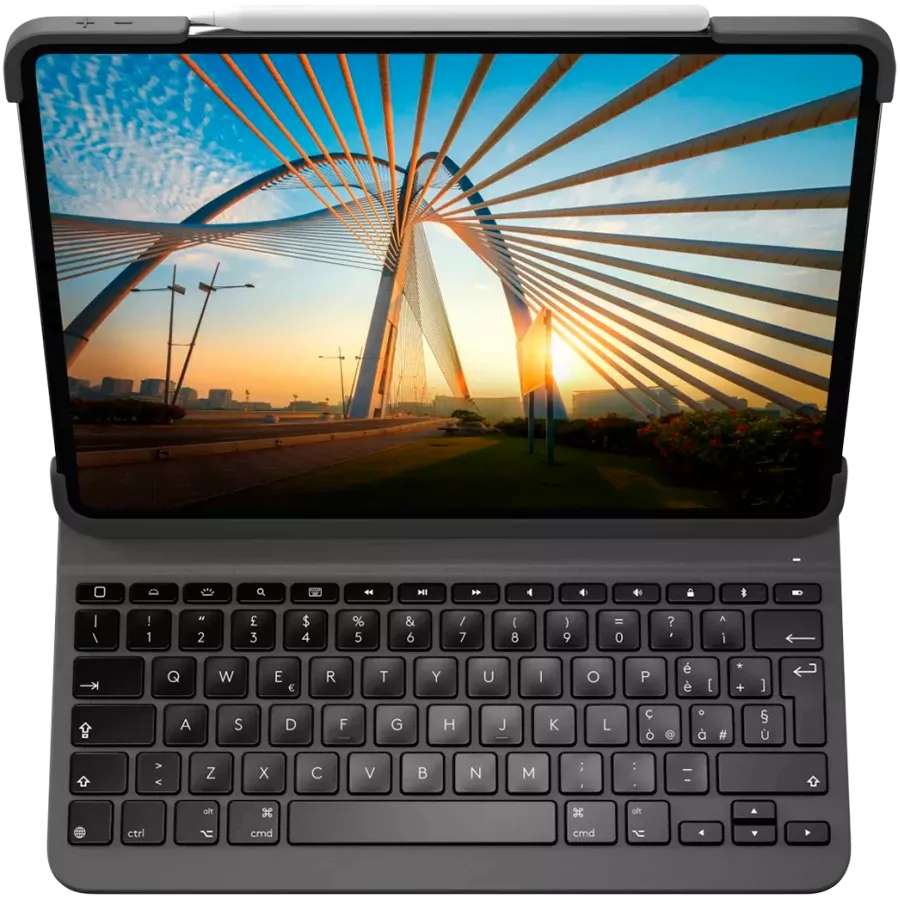 Чехол-клавиатура LOGITECH (CIS) Slim Folio Pro  Графит для iPad Pro 12,9 дюйма (3-го поколения)/(4-го поколения) — Зображення №2