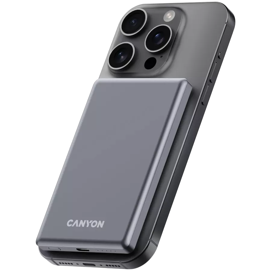 Зарядное устройство CANYON OnPower 505, 5000 мА·ч, Тёмно-серый — image №6